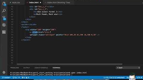 Creating a website | S02E19 | SVG a href (link)