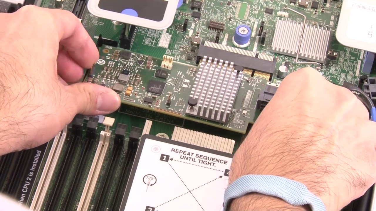 Lenovo System x3550 M5 installing a serveRAID controller YouTube