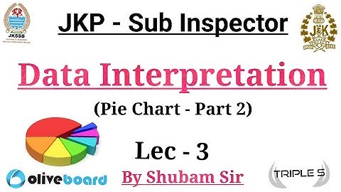 LEC 3 - Pie Chart - Part 2 || Data Interpretation || By Shubam Sir for JKPSI