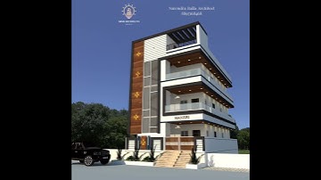 Exterior Design Of East Facing  G+3 Residential Building