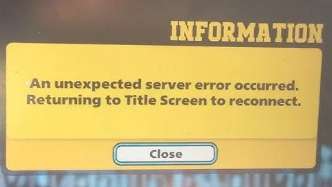 An unexpected server error occurred. Returning to Title Screen to reconnect My Hero Ultra Rumble