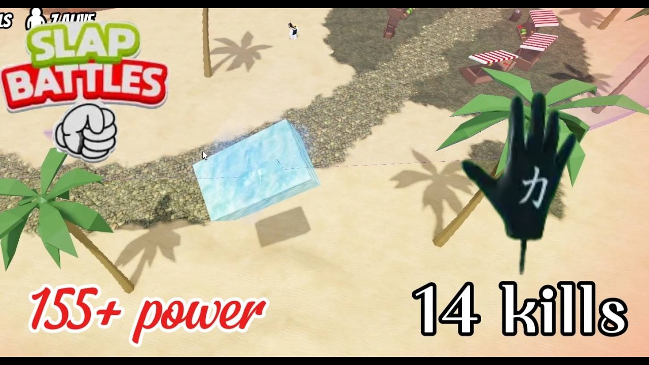Getting 14 kills and 155+ power in slap royale