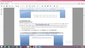 Class-5th Computer (Chapter-1st, TABLE CREATION IN WORD, Part-3rd)