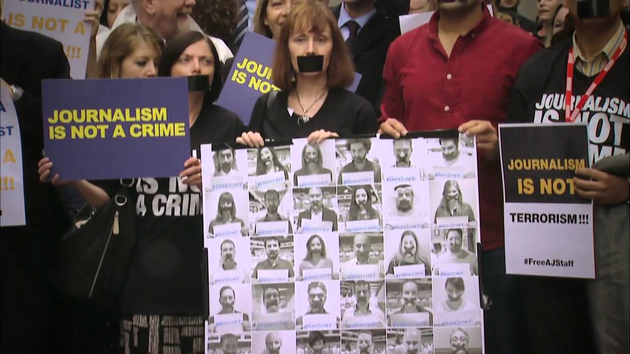 #FreeAJStaff - دعم عالمي لتحرير صحفيي الجزيرة