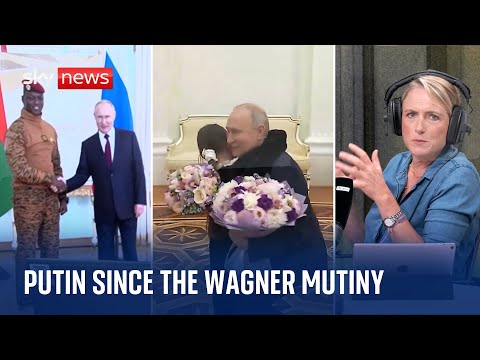 Ukraine war: Sky News analyses videos of Putin since the mutiny