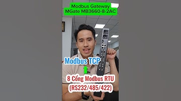 MGate MB3660-8-2AC, Bộ chuyển đổi 8 cổng Modbus RTU RS232-485-422 sang Modbus TCP #shorts