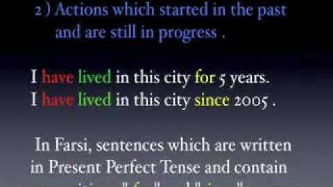 Farsi Lessons - Lesson 22