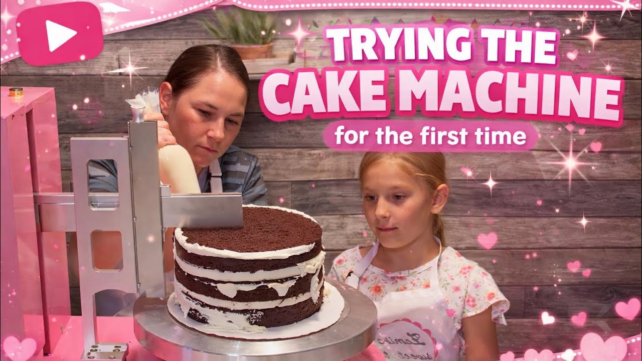 Trying out New cake machine!!! 