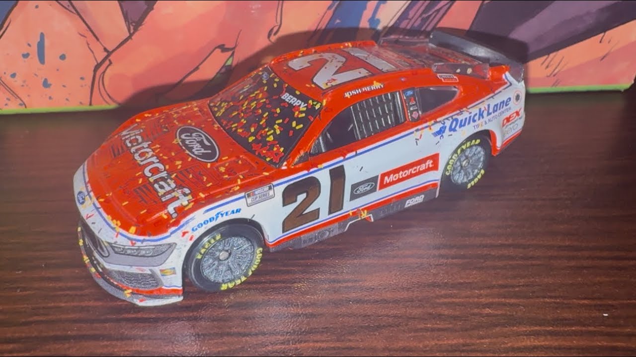 2025 Josh Berry #21 Motorcraft Las Vegas Win 1/64 - NASCAR Diecast Review 