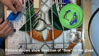 Creating a stained glass window time lapse