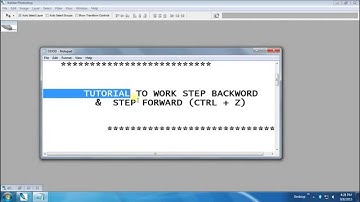 Control Z(Stepbackward) Not Working in Photoshop