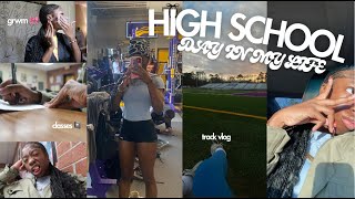 HIGH SCHOOL DAY IN MY LIFE + GRWM:  SCHOOL VLOG, TRACK PRACTICE, CLASSES &amp; MORE ☆