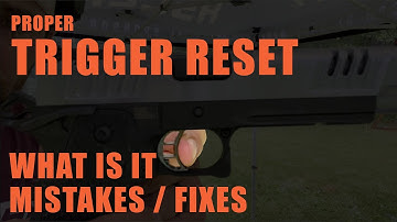 How To Perform Proper Trigger Reset With A Pistol