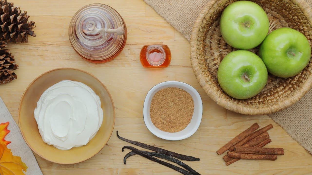 Baked Apple Chips And Caramel Yogurt Dip // Presented By Incredibles 2 | Tasty