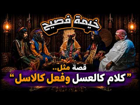 خيمة فصيح | تخيل لو!؟ قصة مثل.. "كلام كالعسل وفعل كالاسل"