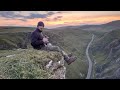 Camping near a cliff edge in the peak District | nature hike cloud peak 2 | one Tigris tipi nova