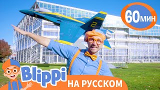 картинка: Блиппи в музее авиации | 60 минут | Блиппи на русском