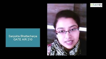 Sanjukta Scores 210 Rank in GATE exam and reviews BioTecNika