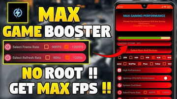 MAX GAME BOOSTER 2025 || Optimize FPS & Performance All Device Working On 100%