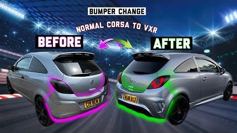 Will A VXR Rear Bumper Fit On A Normal Corsa