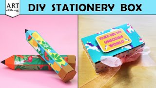 DIY Stationery Storage Ideas | Pencil Box &amp; Folder Box | Back to School Desk Organization