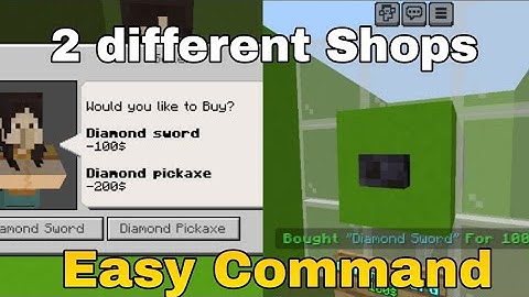 How to Create a Command Block Shop in Minecraft (MCPE/Bedrock)