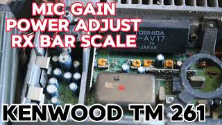 kenwood tm 261. mic gain. power adjust. bar scale adjust