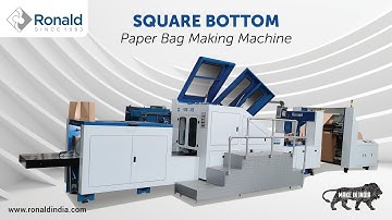 High-Speed Paper Bag Making Machine | 200 Bags Per Minute - Square Bottom
