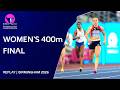Womens 400m Final Replay | Birmingham 2026 European Athletics Championships