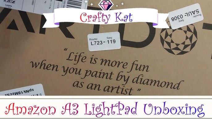 ARTDOT A4 LED Light Board for Diamond Painting kits, USB Powered Light Pad,  Adjustable Brightness with Detachable Stand and Clips 