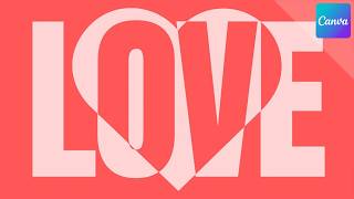 Canva Tutorial: Split Color Text Effect Inside a Shape | 2-Color Text & Background Effect