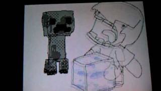 Minecraft in a nut shell flipnote (by Darkmirage)