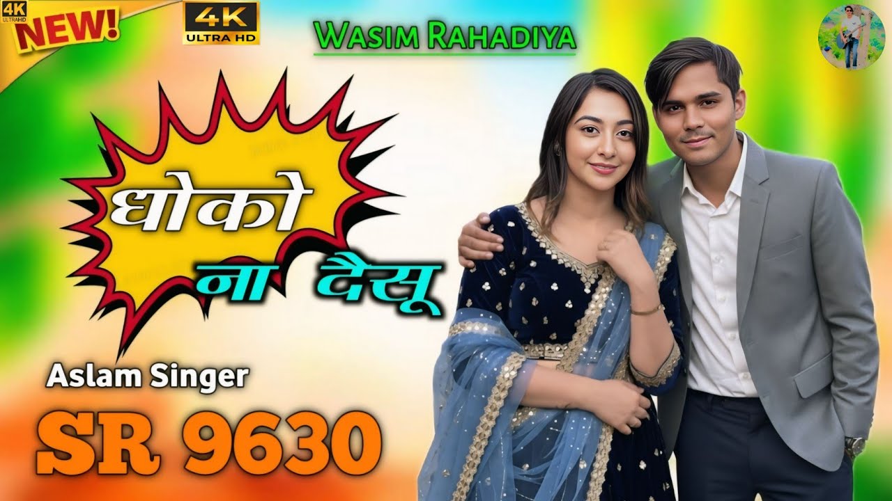 SR.9630 ASLAM SINGER NEW ( मैं तोलू धोको ना देसु ) 4K OFFICE VIDEO SONG ASLAM SINGER 3 BROTHER 