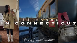 72 HOURS IN CT // the wind blew us to Connecticut // WE ALMOST GOT LOST !! SHOPPING & MORE