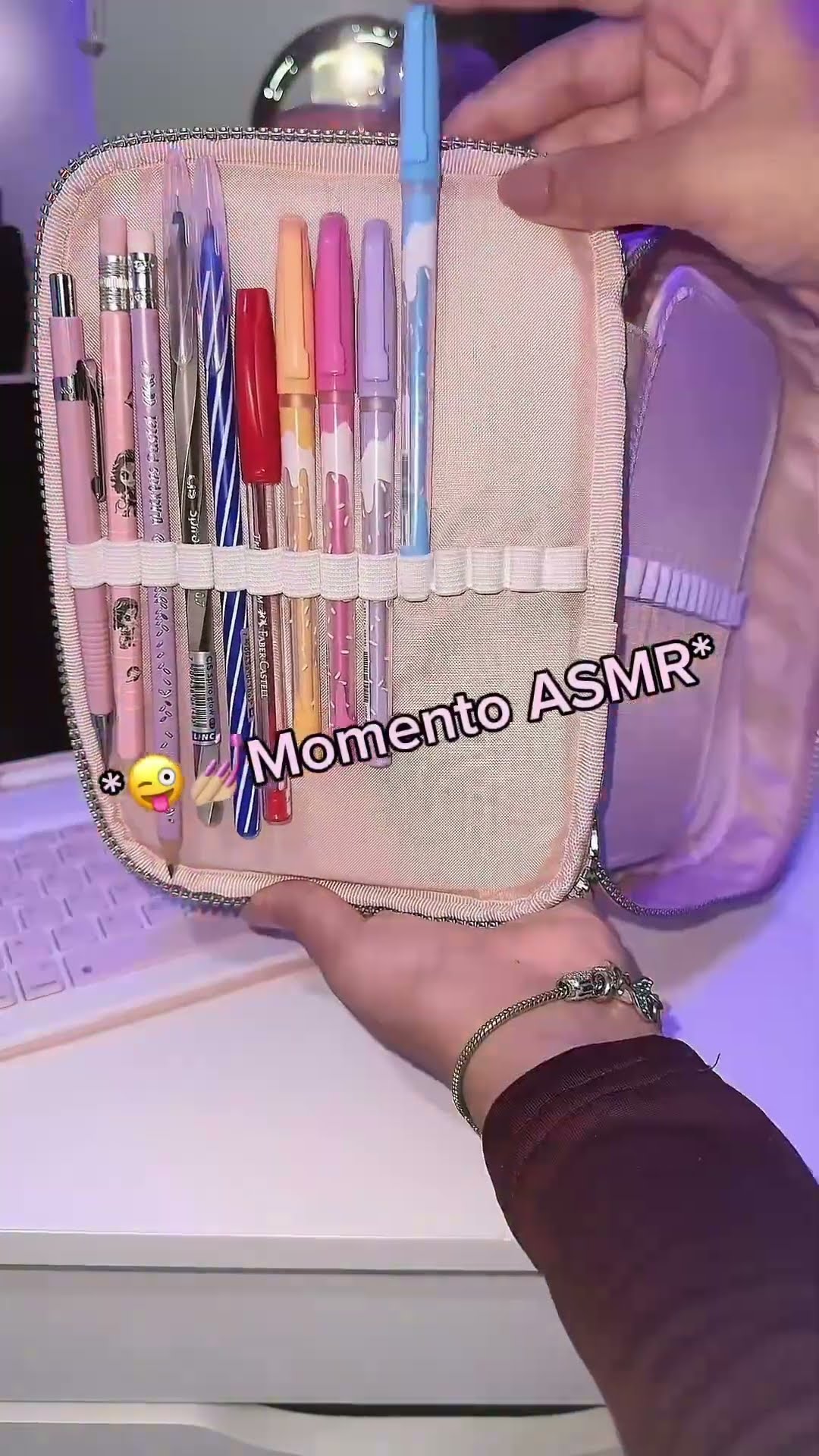 ORGANIZANDO MEU ESTOJO 100 PENS DA KIPLING 2025 #likee #roblox #comment #compilation #seiscreve