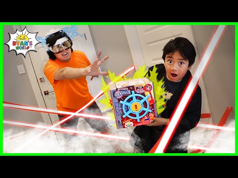 Spy Ryan vs Robot Daddy for the Mystery Safe pretend play!!!