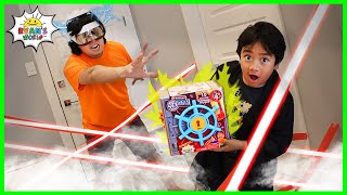 spy ryan vs robot daddy for the mystery safe pretend play