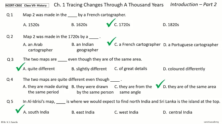 1.2 NCERT CBSE History Class 7 Chapter 1 Tracing Changes Through A Thousand Years MCQ Quiz Objective