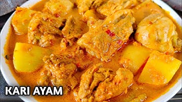 Kuahnya Kental, Gurih dan Pedas ‼️ RESEP KARI AYAM