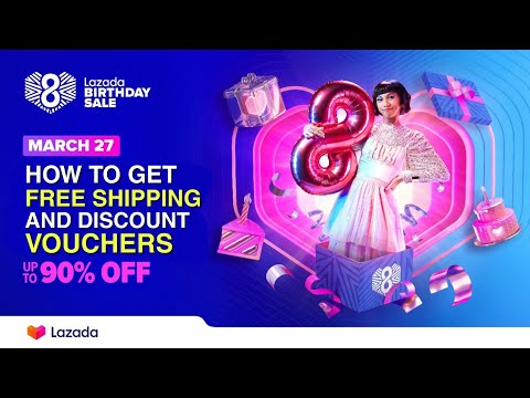 LAZADA BIRTHDAY VOUCHERS | How to Get FREE SHIPPING and DISCOUNT VOUCHERS in LAZADA BIRTHDAY SALE!