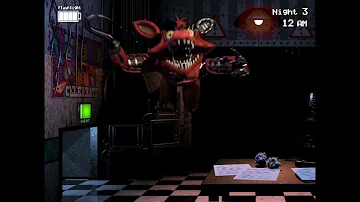[FNAF 2] Withered Foxy Jumpscare | BUT SLOWED