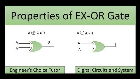 Properties of EX-OR Gate