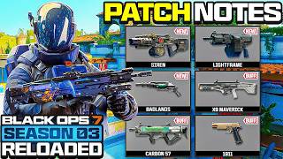 Black Ops 7: New Season 3 Reloaded Update 1.97 Patch Notes! (NEW Weapon BUFFS &amp; NERFS + MORE) - BO7