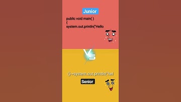 junior vs senior Java developer 😎