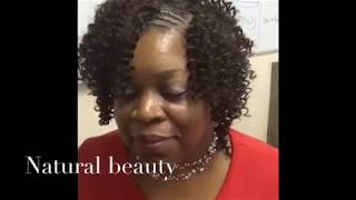 How To| sew in curly weave invisible part ( perfect for natural hair and productive style)