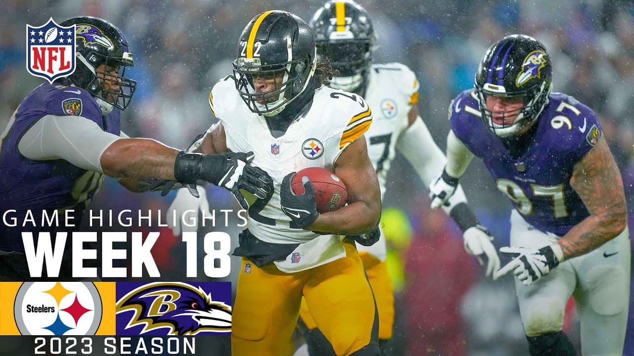 ⁣Pittsburgh Steelers vs. Baltimore Ravens | 2023 Week 18 Game Highlights