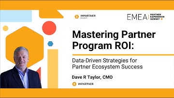 Mastering Partner Program ROI  Data Driven Strategies for Partner Ecosystem Success with Dave R Tayl