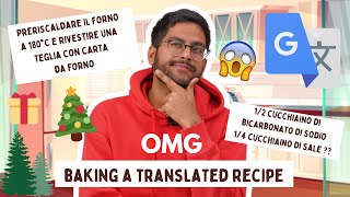 TRIED BAKING A CHRISTMAS DESSERT WITH A TRANSLATED RECIPE CRAZY BAKING CHALLENGE