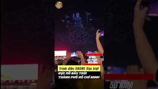Drone Thắp Sáng Bầu Trời Kỷ Niệm Ngày Giải Phóng Miền Nam 30/4  #giokechuyen #giảiphóngmiềnnam