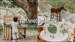 Farm-themed birthday party PREP, SETUP & DECOR idea | Birthday Party for 2 year olds at the FARM